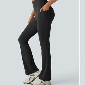 SoCinched High Waisted Tummy Control Side Pocket Ultrasculpt Bootcut Leggings